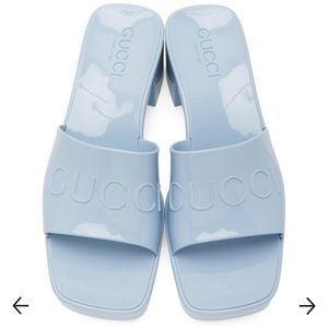 Gucci rubber slide sandals